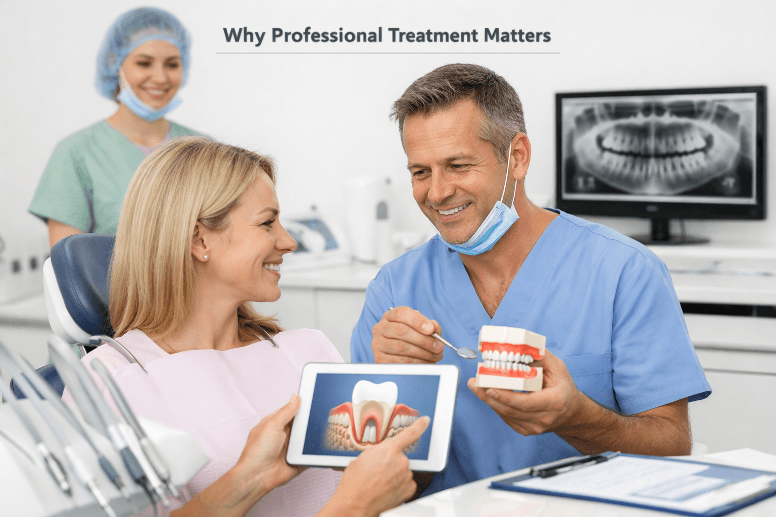 Professional teeth whitening